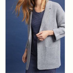 Anthropologie Moth Gray Sweater Coat